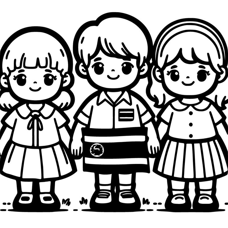 little costa rican boys and girls at the costa rican national museum whose image includes the flag of costa rica