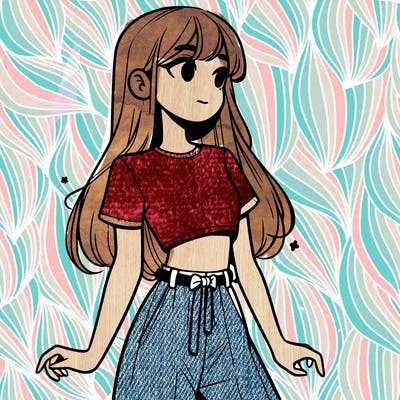 girl in a cute crop top