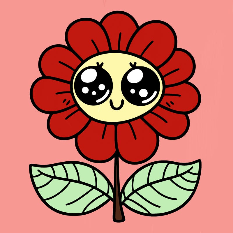 flower with eyes