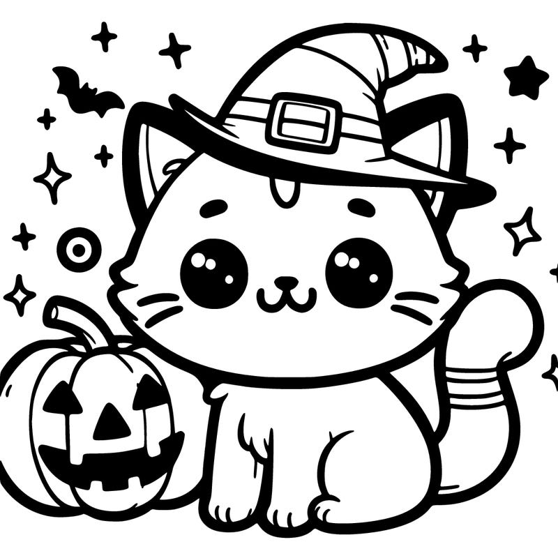 cute hallowen cat