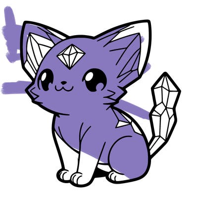 crystal kitten