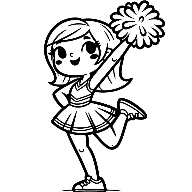 a cheerleader