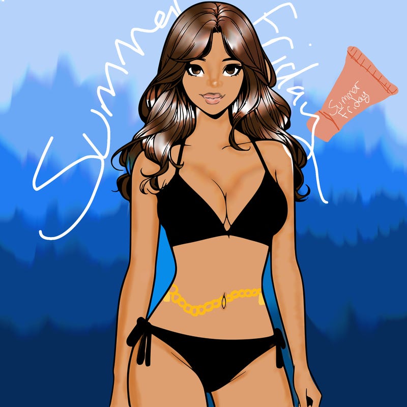 realistic girl with a revealing swimsuit