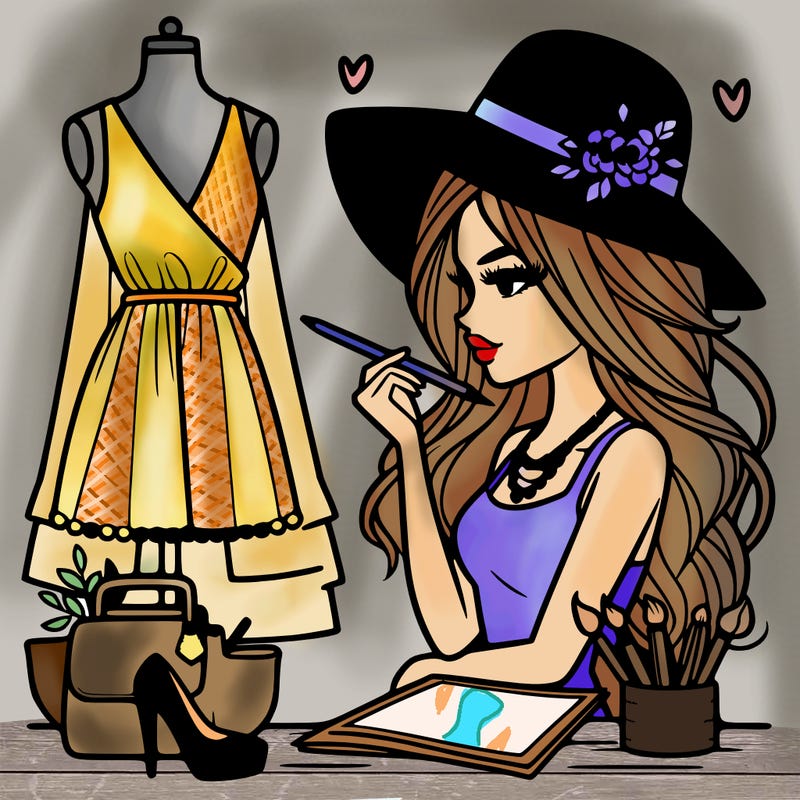 a stylish fashion designer