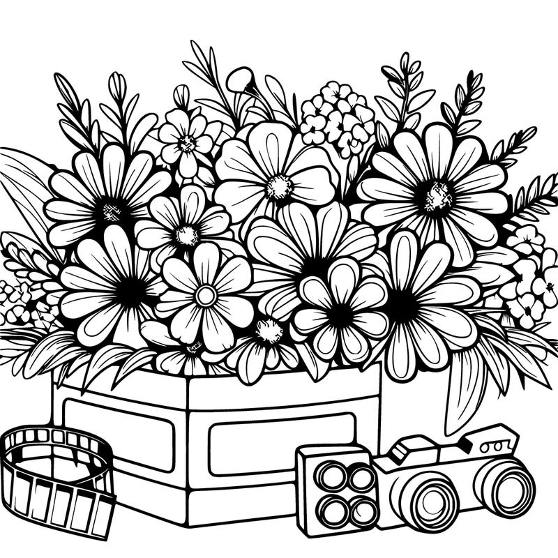 flowers 3d movie art