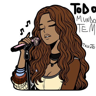 realistic female singer