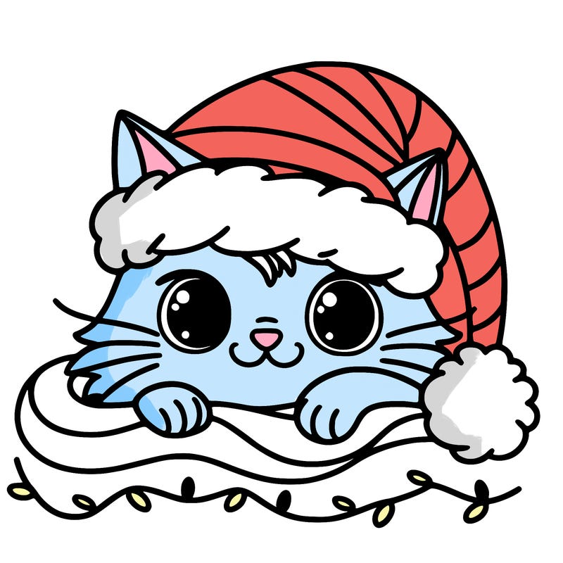 cat christmas