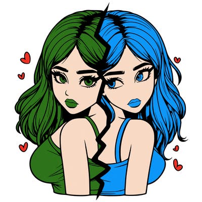 realistic girl split