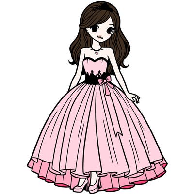 girl in prom dress