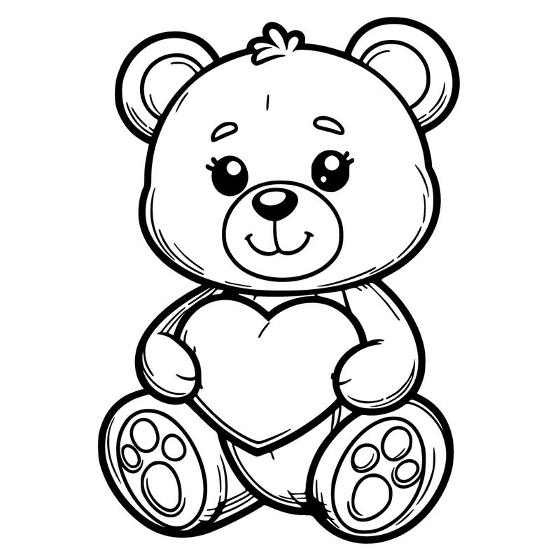 teddy bear a heart