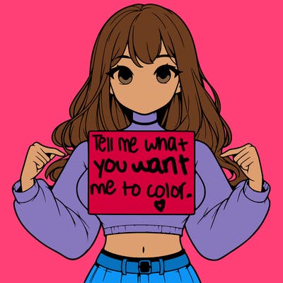 girl holding a blank sign in a long sleeve crop top