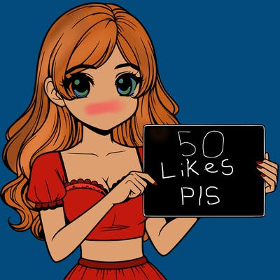 realistic pretty girl holding blank sign