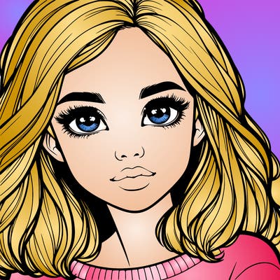 realistic girl whith cute eyes