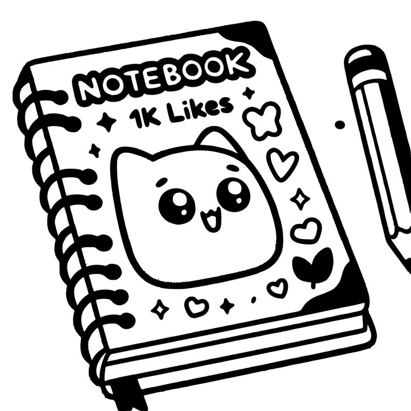 a notebook that haves 1k likes
