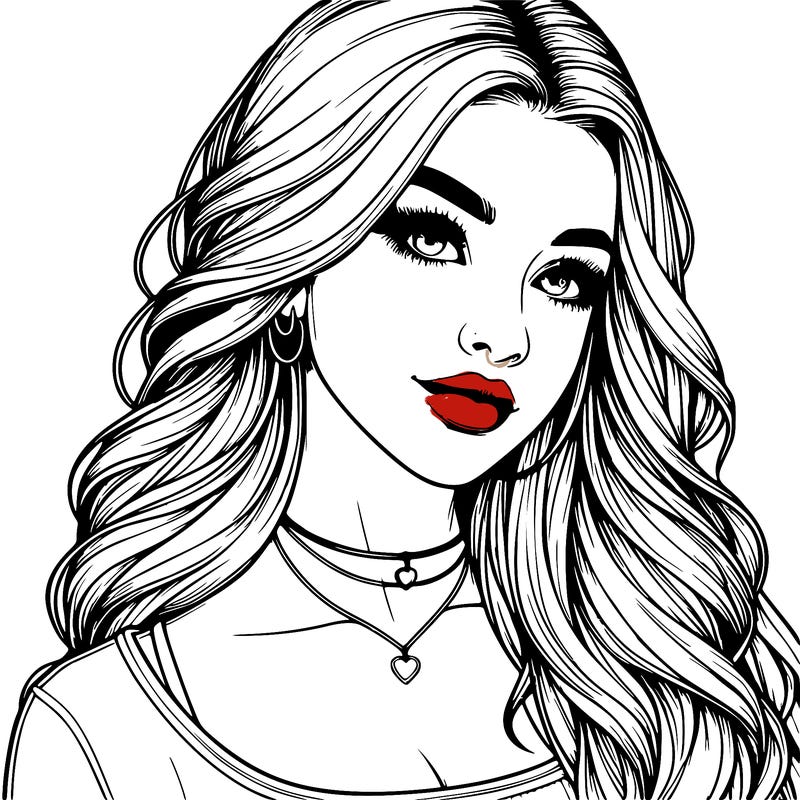 detailed realistic girl