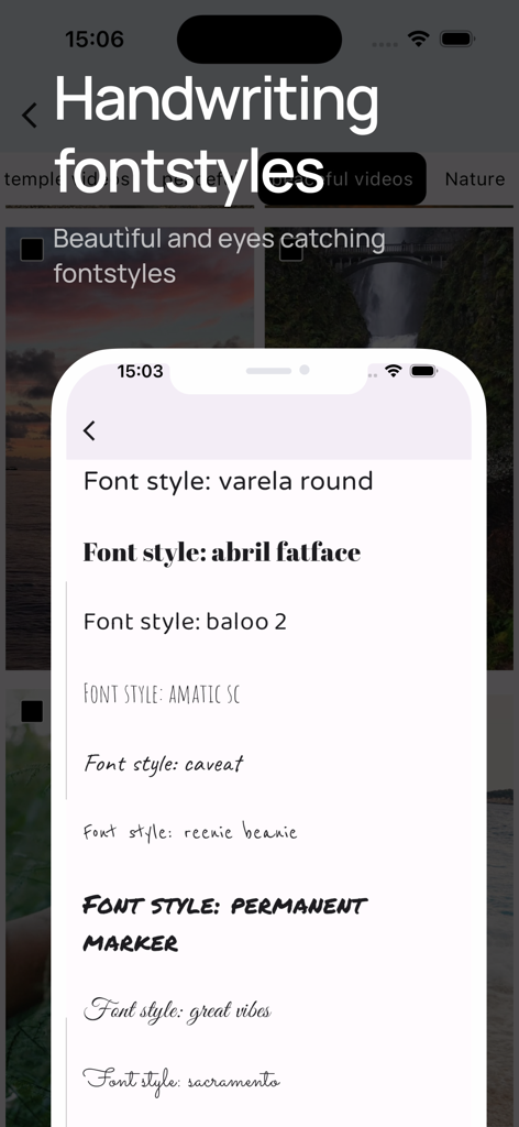 Schreibschrift-Schriftarten zum Anpassen buddhistischer Hintergrundbilder