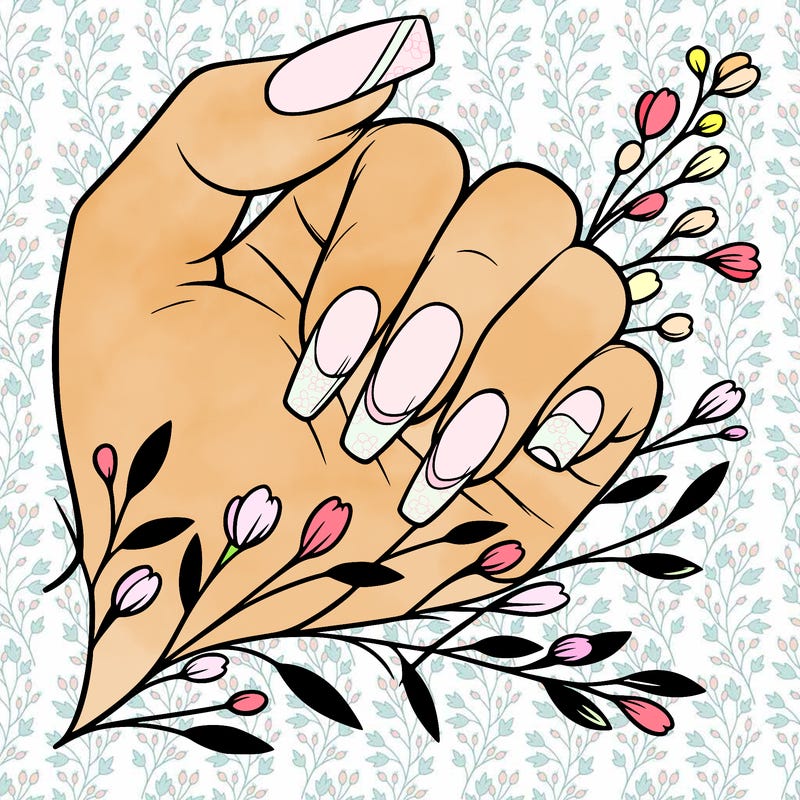 nails with french tip