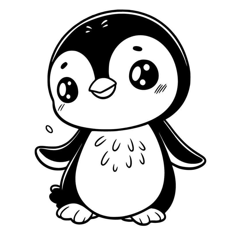 penguin in a cute pose