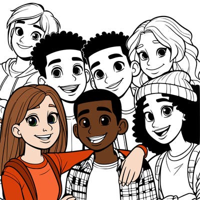a mixed friend group