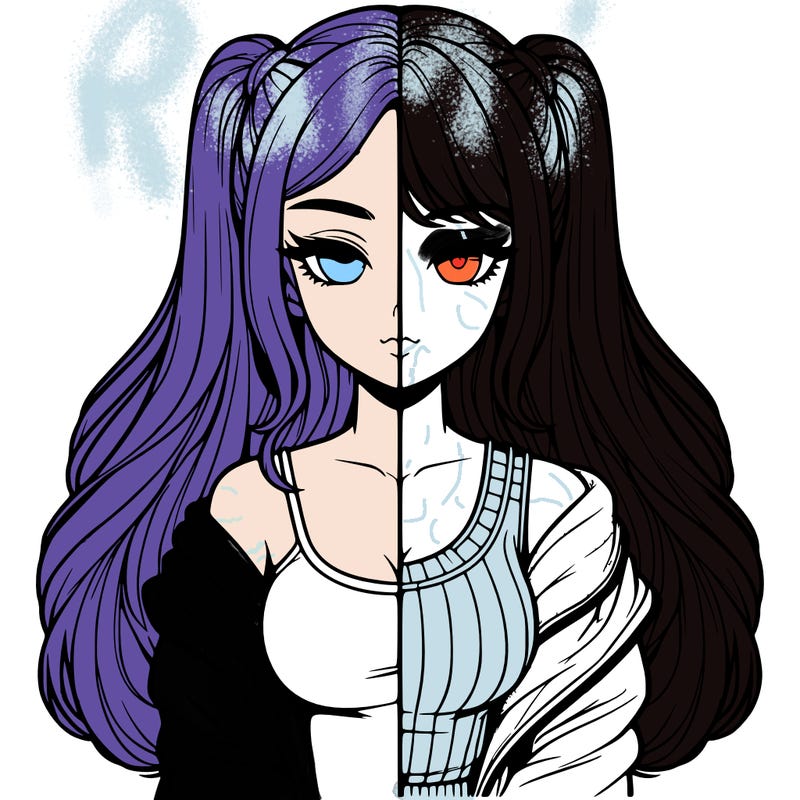 realistic girl split
