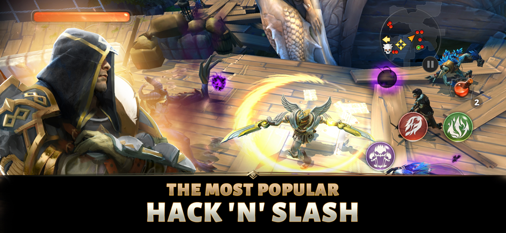 Dungeon Hunter 5 mobile action RPG hack and slash gameplay