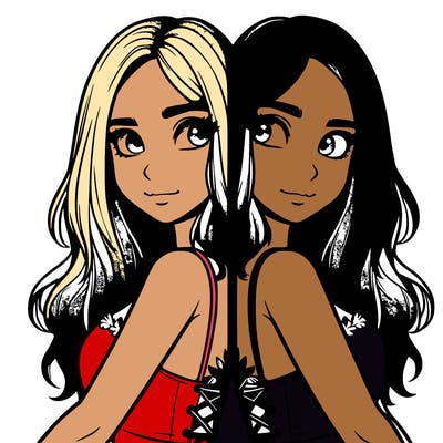 a realistic girl split