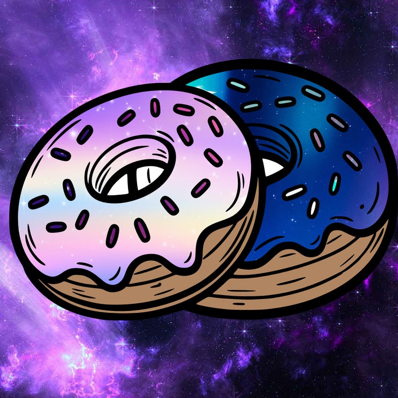 a piece of food doughnuts