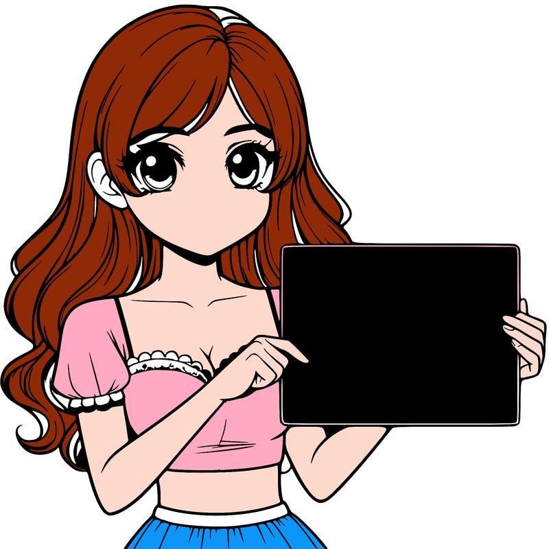 realistic pretty girl holding blank sign