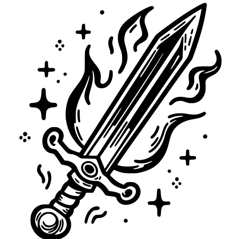 fire sword
