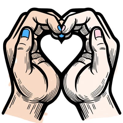 hands making a heart