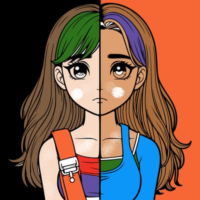 realistic girl split