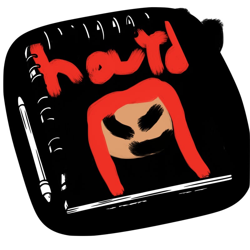a blank sketch pad