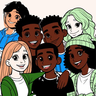 a mixed friend group