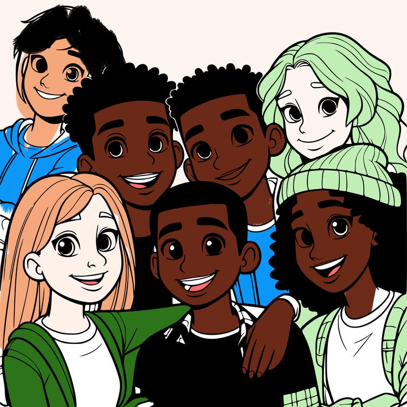 a mixed friend group