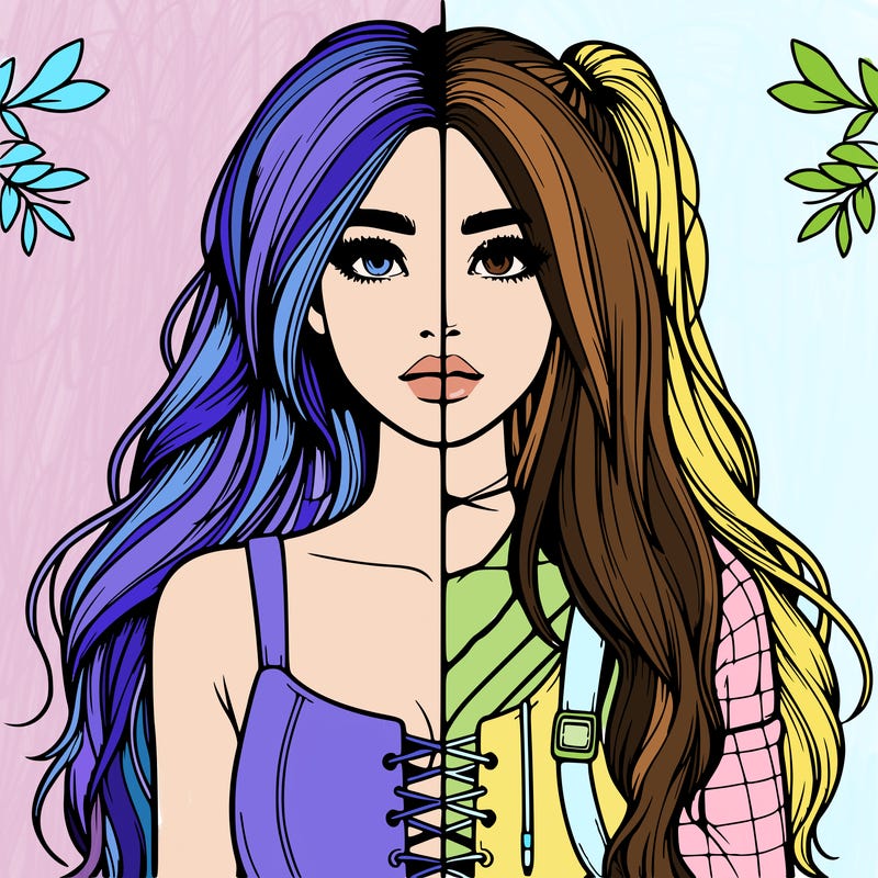 realistic girl split