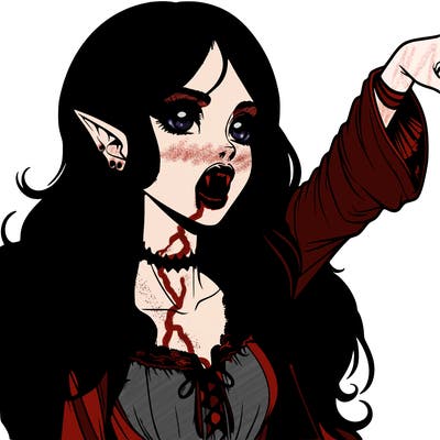 realistic vampire girl