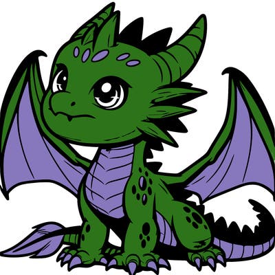 fierce baby night dragon