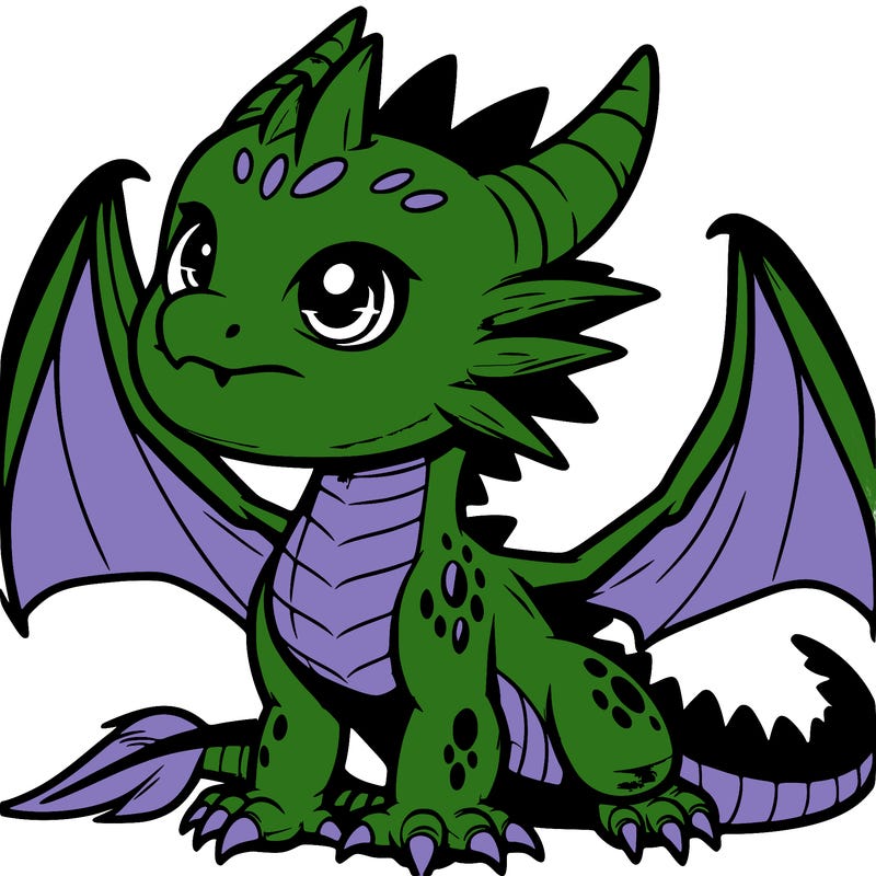 fierce baby night dragon