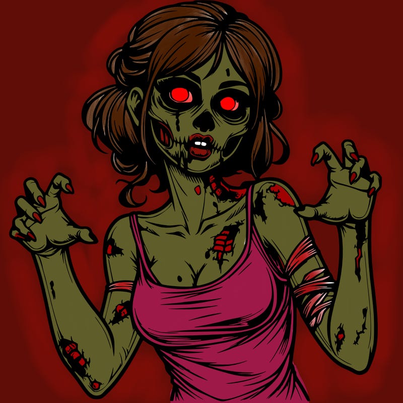 realistic zombie girl