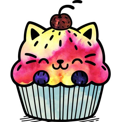 cat cupcake