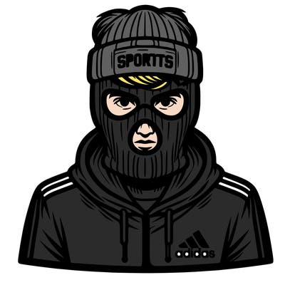 man with nike ski mask on