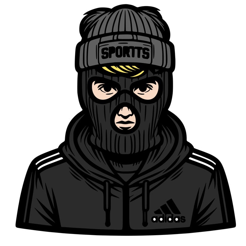 man with nike ski mask on