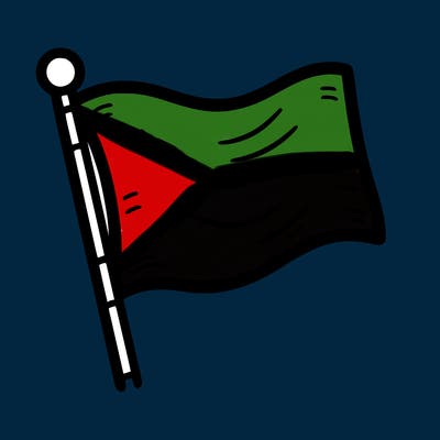 blank flag with straight