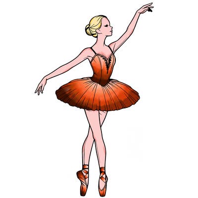 realistic ballerina