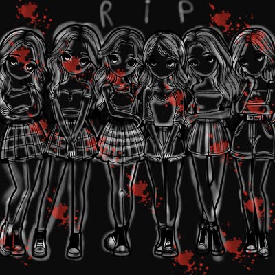 a group of girls realistic