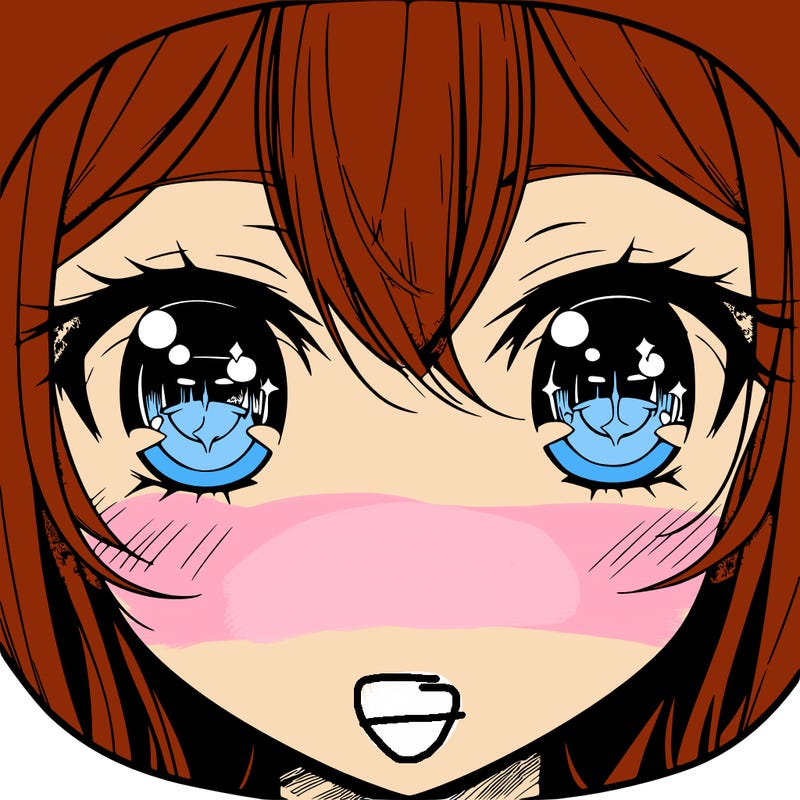 a pair of anime eyes