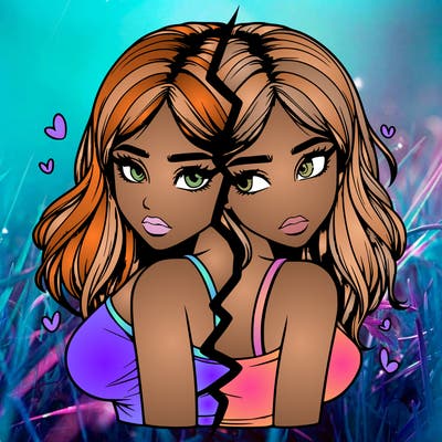 realistic girl split