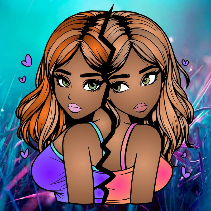 realistic girl split