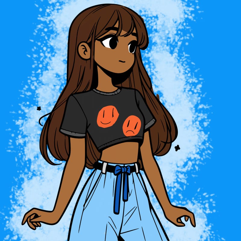 girl in a cute crop top