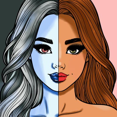 realistic pretty girl